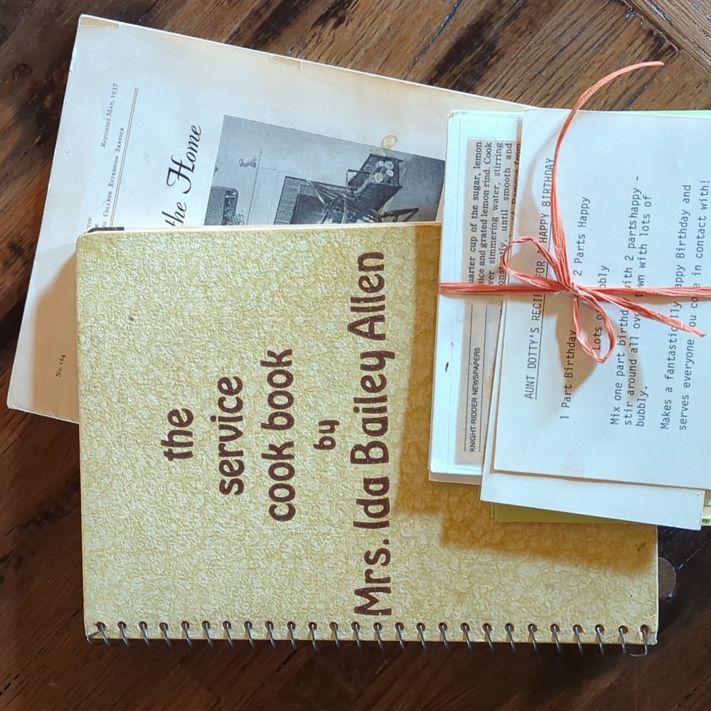 1930's Pair-The Service Cookbook & OSU Bulletin "Hospitality in the Home"